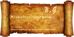Miskolczi Georgina névjegykártya