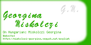 georgina miskolczi business card
